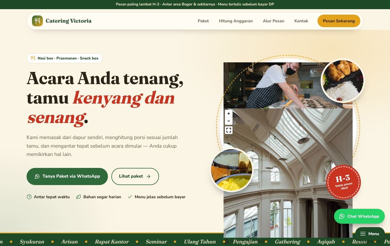 Contoh catering โ Catering Victoria
